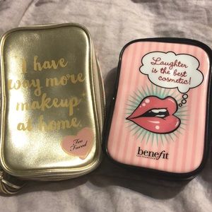 Too Faced and Benefit Cosmetic Bags